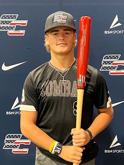 College Commit, Brandon Petrick, from Scanzano Sports' Team Combat Baseball in New Jersey