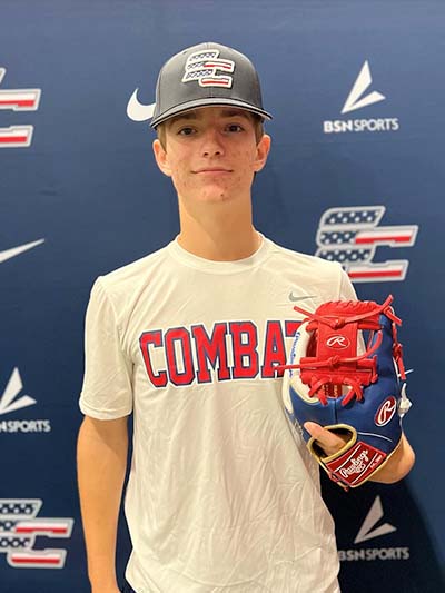 College Commit, Michael Orth, from Scanzano Sports' Team Combat Baseball in New Jersey