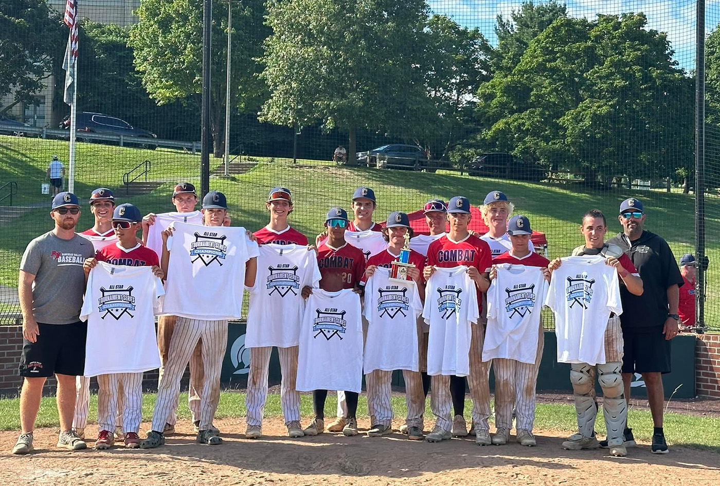Congratulations to 16U Combat Arnone! Dudes won the U of Delaware Future Stars Showcase Tournament Series Chip this weekend. Scanzano Combat Baseball in New Jersey.